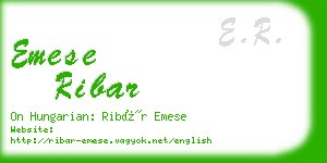 emese ribar business card